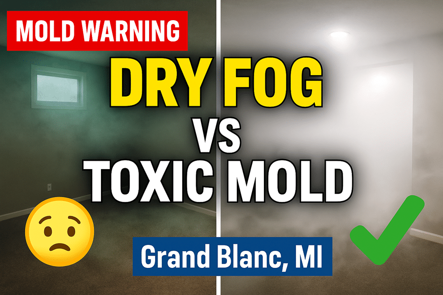 DRY FOG vs. TOXIC MOLD in Grand Blanc Michigan